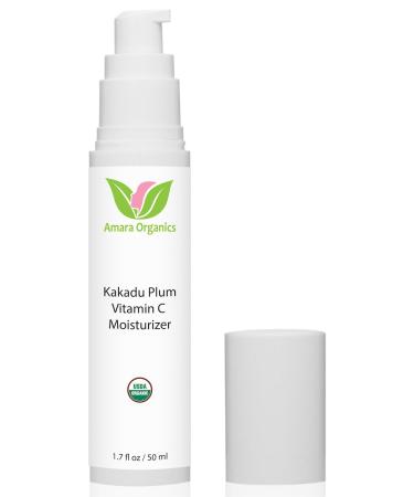 Amara Organics Kakadu Plum Vitamin C Moisturizer Face Cream - USDA Certified Organic - 1.7 fl oz