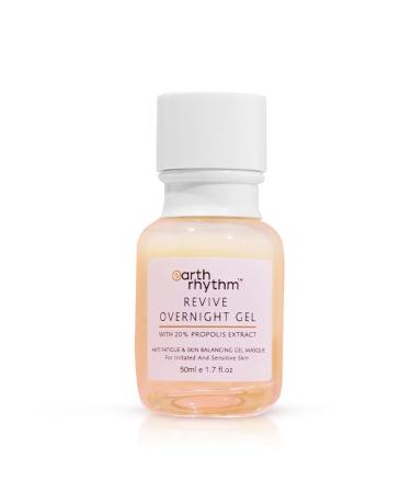 Earth Rhythm Revive Overnight Gel with 20 propolis skin balancing facial gel for irritated and sensitive skin 50 ml