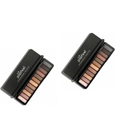 PLAFOPE 2pcs 12 Eyeshadow Pallet Eye Shadow Palettes Makeup Palette Eyeshadow Powder - Buy Online on GoSupps.com
