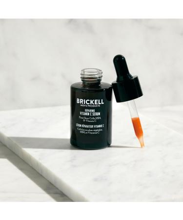 Brickell Men's Anti Aging Vitamin C Serum For Face, Repairing Night Facial Serum for Men, Natural and Organic Hyaluronic Acid Serum For Face to Diminish Wrinkles and Reduce Redness, 1 Ounce, Unscented - Buy Online on GoSupps.com
