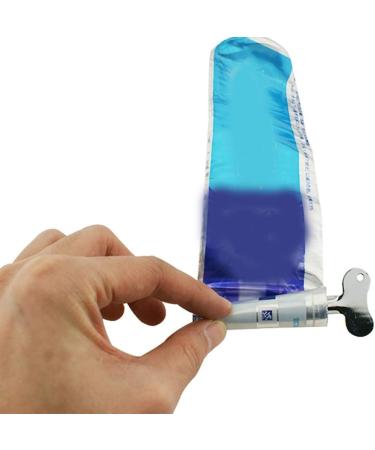 Xinhongo 6 Pcs Stainless Steel Toothpaste Tube Squeezers - Metal Key Squeezer for Bathroom Hair Dye & Cosmetic Tubes - Silver - Buy Online on GoSupps.com