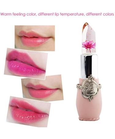 Beauty Flower Crystal Jelly Lipstick Temperature Change Color Lip Balm - Buy Online on GoSupps.com