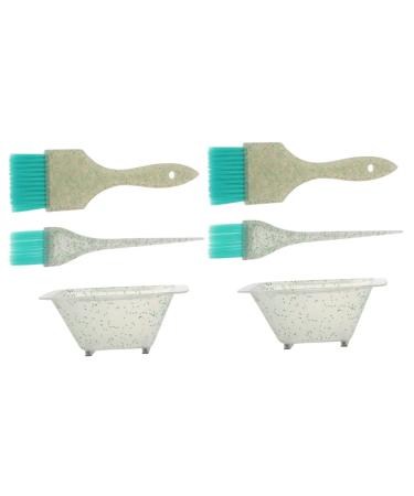 Beaupretty 2 Sentions Hair Coloring Medicines Hair color set brush for hair color mixing bowl for the face mixing bowls mixing bowls for hair color frosted man hair brush 19x5.8x2cmx2Pcs Gr nx2Stk