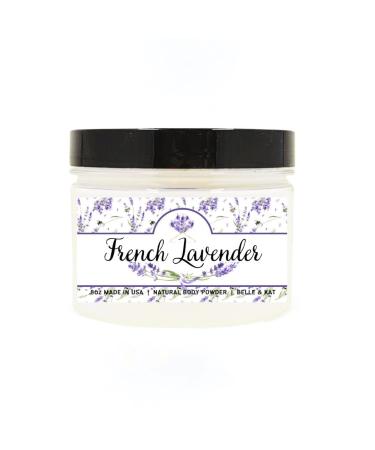 Body Powder for Women & Men Scented French Lavender Perfume Dusting Powder Bath Powder with Fragrance & Essential Oils Talc Free 8oz Container Made in USA