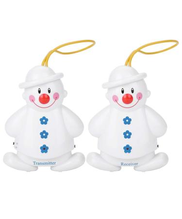 Parent Unit for Baby Monitor, Snowman Wireless Baby Cry Detector Infant Crying Alarm,Lovely Design Baby Monitor Consist of Transmitter and Receiver
