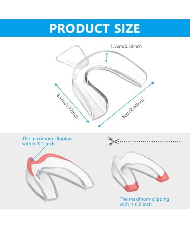 ACWOO Mouth Guard for Grinding Teeth and Clenching 4 Pack Sleep Mouth Guard Dental Night Guards Reusable Mouth Guards Grinding Teeth to Prevent Bruxism Mouth Shield for Sleeping & TMJ Relief (A) - Buy Online on GoSupps.com