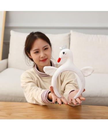 Beavorty 1pc Swan Headband yoga apparel Party Favor Hair hoops bird hair head band makeup hair wrap headband swan party hats animal themed party hats Swan headwear Plush pop - Buy Online on GoSupps.com