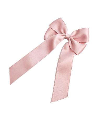 xbiez Sweet Hair Clip Layered Bowknot Shape Duckbill Hairpin Hair Clip for Ponytail Braids Hairpins for Teenagers Photography Pink