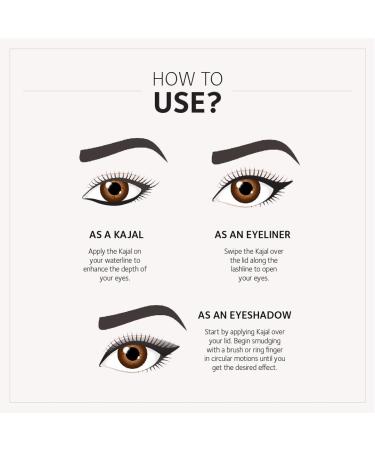 SOULTREE Ayurvedic Pure Black Kajal 011 - 3g | Natural Eye Makeup - Buy Online on GoSupps.com