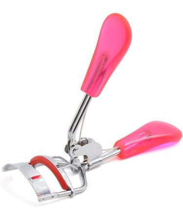 Pink Transparent Handle Pro Eye Curling Eyelash Curler Clip Beauty Makeup Tool Eyelash Curler Multiple Colors - Buy Online on GoSupps.com