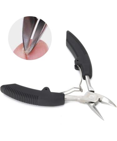 Cuticle Scissors Ingrown Toenail Clipper Stainless Steel Convenient Thick Ingrown Toe Nail Clippers for Correct Embedded Nails Relieve Pain(Black) - Buy Online on GoSupps.com