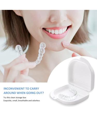 Prosthetic Travel Case - 2PCs Denture Box & Retainer Storage | Purple & White Braces Container - Buy Online on GoSupps.com