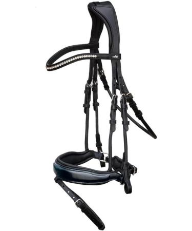 Schockem hle Malibu Anatomic Snaffle Bridle - Black Full Size | Premium Equestrian Gear | International Shipping Available - Buy Online on GoSupps.com