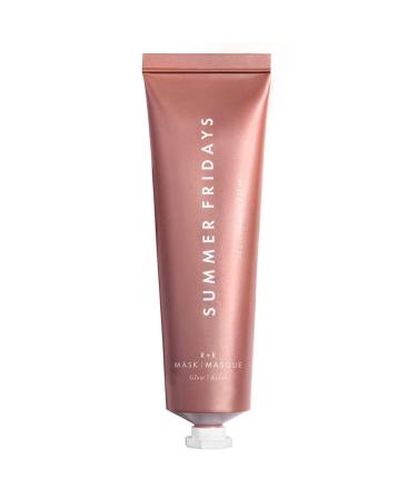 Summer Fridays R+R Mask - Brightening + Hydrating Face Mask with Restorative Natural Oils & Bulgarian Rose - Gently Buffs Dry Skin for a Petal-Soft Glow (2.25 Oz)