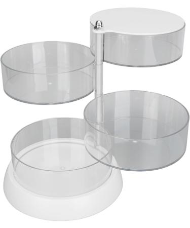 Makeup Sponge Holder 4 Layers Rotate Powder Puff Box Transparent Organizer Storage for Cosmetic Sponges Jewelry - Buy Online on GoSupps.com