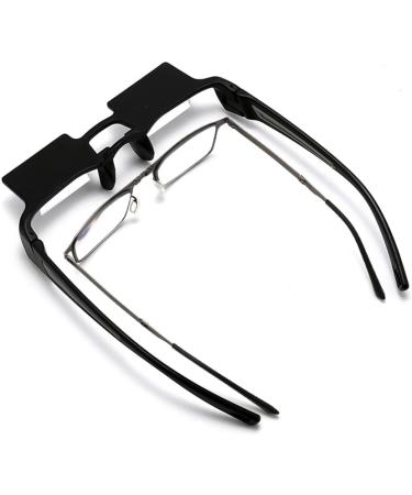 Lazy Glasses - Horizontal Prism Reading Glasses for Lying Down | Upside Down 90 Degree Glasses for Bed Reading (Black - Buy Online on GoSupps.com