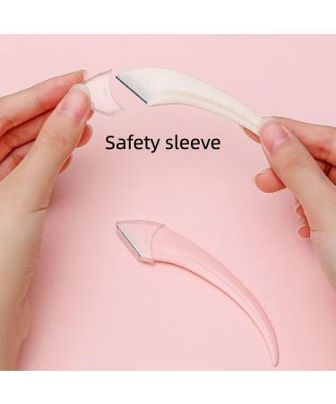 Eyebrow Trimmer Scissors with Comb Stainless Steel Eyebrow Razor Eyebrow Trimmer Eyelash Hair Scissors Beginner Make Up Tool for Men Women(White) - Buy Online on GoSupps.com