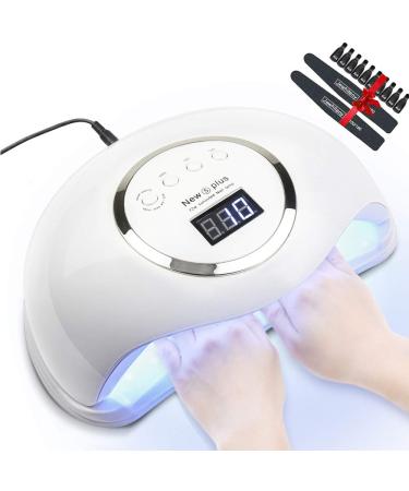 Gel UV LED Nail Lamp JEWHITENY Nail Dryer 72W Nail Gel Polish UV Light With 4 Timers for two hand, Automatic Sensor for Gels Polishes Nail Light Curing Nail Lamp