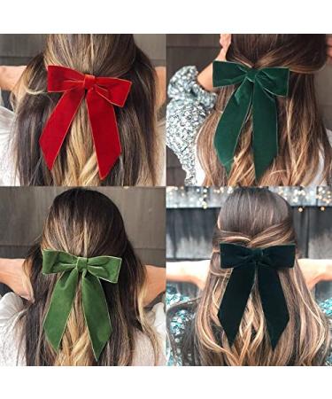 Shop LCSD Vintage Black & Red Velvet Loop Hair Clip for Women - Elegant Hair Jewelry - Buy Online on GoSupps.com