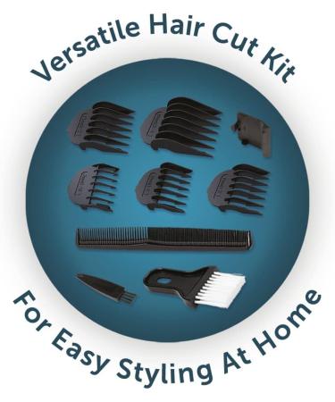 Remington Hair Clipper - Self-Sharpening Stainless Steel Blades: 0.5-18 mm - Adjustment Lever Mains Operated Hair Trimmer Set: 5 Accessory Combs Hairdressing Set Hair Clipper HC5020 - Buy Online on GoSupps.com