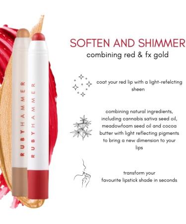 LIP SERUM BALM DUO | RED & FX GOLD - Buy Online on GoSupps.com