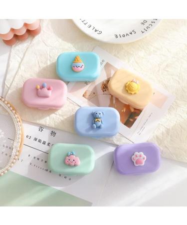 Miedeon Portable Contact Lens Container Set - 4 Multi-Colored Cases for Travel | Screw Closure Storage Case for Contact Lenses - Buy Online on GoSupps.com