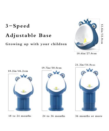 Kids Frog Pee Training Potty Urinal | Wall-Mounted Boys' Toilet | Deep Blue - Buy Online on GoSupps.com