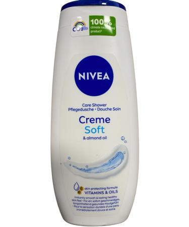 Nivea Cr me Soft Shower Gel 250 ml mildly scented shower gel with velvety soft foam silky cream shower with almond oil - Buy Online on GoSupps.com