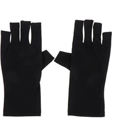 Nail files and buffer Manicure gloves to prevent the phototherapy device from burning through 1 pair each for black and short