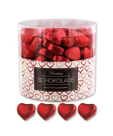 150 red chocolate heart paris