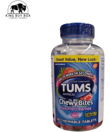 Buy Pill Box Bundle with Chewy Bites Antacid Tablets for Heartburn Relief - 108 ct Assorted Berries Compatible with TUMS | International Shipping Available - Buy Online on GoSupps.com