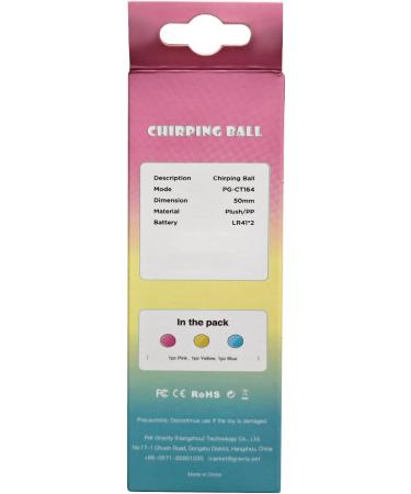 Namsan Cat Ball Interactive Toys - 3 Plush Chirping Balls for Cats | Yellow Blue & Pink - Perfect for Playtime & Engagement - Buy Online on GoSupps.com