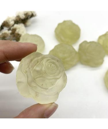 Natural Crystal Rough Home Decoration Natural Yellow Crystal Citrine Rose Flower Shaped Carved Handmade Crystal Gems Gifts Natural and Crystals s - Buy Online on GoSupps.com