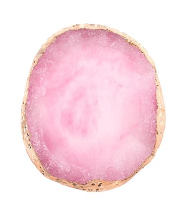 IzzDynno Nail Art Palette Display Plate Nail Polish Crystal Marble Set Agate Stone Nail Polish Glue Glass Plate