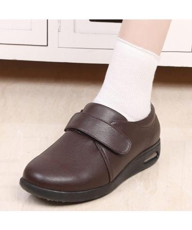 Men's Diabetic Shoes - Extra Wide Outdoor Walking Sneakers for Autumn & Winter | Best Gift for Diabetic Orthopedic Edema - Size 11 Brown - Buy Online on GoSupps.com