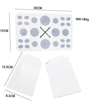 Beavorty Cosmetics Brush Organizer | 26 Makeup Brush Storage Tools | Air Drying Rack & Holder | White Cosmetic Box for Beauty Essentials - Buy Online on GoSupps.com