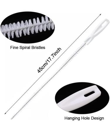 5 Pcs Pipeline Dredging Brush Sink Drain Cleaning Brush Waterpipe Overflow Cleaner 17.7 inch Drain Cleaning Brush with Anti-Slip Handle Household Sewer Hair Cleaner for Sink Bath Plug Sewer - Buy Online on GoSupps.com