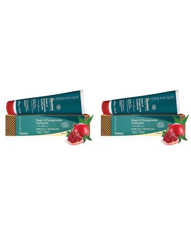 Himalaya Organique Neem & Pomegranate Toothpaste Fluoride-Free and Vegetarian 150 g (Pack of 2)