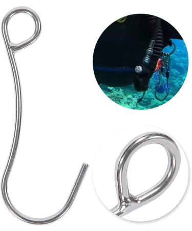 Keenso Stainless Steel Diving Double Hook - Heavy Duty Scuba Dive Current Single Hook - Buy Online on GoSupps.com