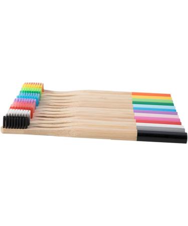 FRCOLOR 8 Pcs Wooden Toothbrush Set - Eco-Friendly Bristle Toothbrushes for Adults | Sustainable Dental Care - Buy Online on GoSupps.com