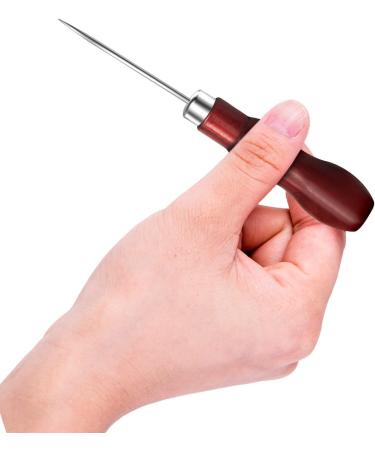 Wooden Handle Scratch Awl Set for Leather Craft with Box - Sewing and Repair Tools (4 PCS) - Buy Online on GoSupps.com