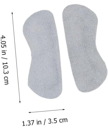 FRCOLOR 4 Pairs Suede Heel Inserts - Cushioned Grips & Liners for Comfort - Grey Half Insoles - Buy Online on GoSupps.com