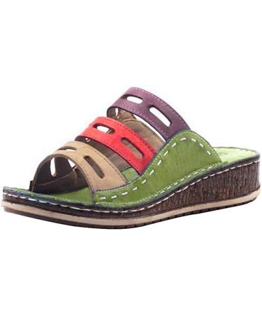 Women's Orthopedic Wedge Sandals - Summer Beach Mules for Toe Alignment & Comfort | Anti-Slip Platform Shoes - EU Size 43 - Buy Online on GoSupps.com