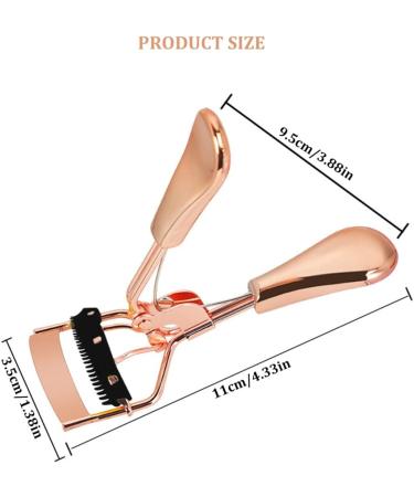 Eyelash Curler with Comb Metal Lash Curler with 2 Refill Pad Precision Lash Curling Tool for Women Girl Eye Makeup Tool Lash Curler with Comb - Buy Online on GoSupps.com