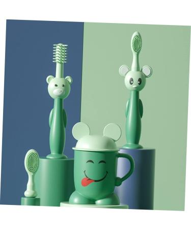 Healeved 3 Sets Children's Toothbrush Set - Infant & Baby Training Toothbrush for Newborns | Soft Bristles & Tooth Cup for Oral Care - Buy Online on GoSupps.com