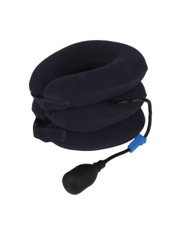Tiuimk 3 Layer Velvet Collar Royal Blue Comfortable and Adjustable