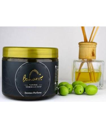 Buy Moroccan Black Soap with Incense Essential Oil - 450g | Premium Natural Skincare for International Shipping - Buy Online on GoSupps.com