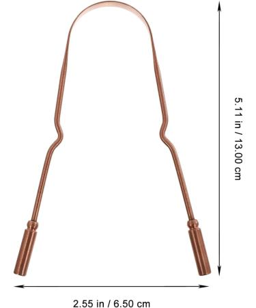 Stainless Steel U Shape Tongue Scraper - Portable Rose Gold Tongue Brush for Oral Care | Best Tongue Cleaning Tool for Adults - Buy Online on GoSupps.com