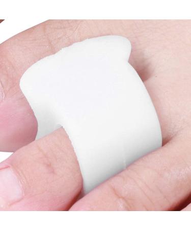 Bunion Corrector Toe Separators - Washable Curved Design for Overlapping Toes, Reduce Calluses - White - Buy Online on GoSupps.com