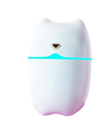 Generic 260ml Cat Mini Humidifier Essential Oil Diffuser White